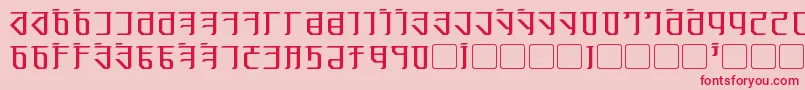 Exodite Font – Red Fonts on Pink Background