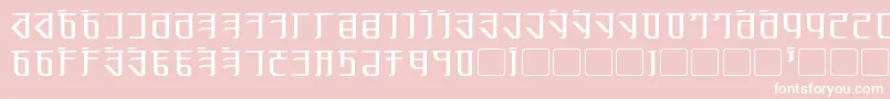 Exodite Font – White Fonts on Pink Background