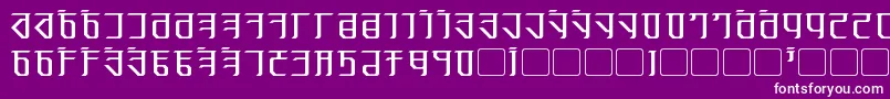 フォントExodite – 紫の背景に白い文字