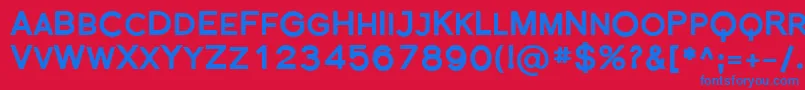 Шрифт FlorencesansScBlack – синие шрифты на красном фоне
