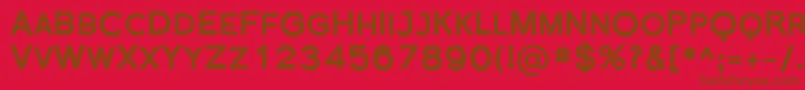 FlorencesansScBlack Font – Brown Fonts on Red Background