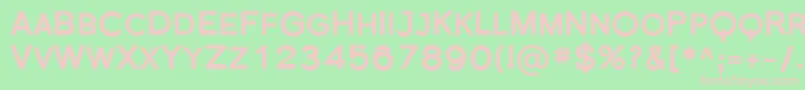 FlorencesansScBlack Font – Pink Fonts on Green Background