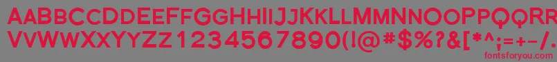 FlorencesansScBlack Font – Red Fonts on Gray Background