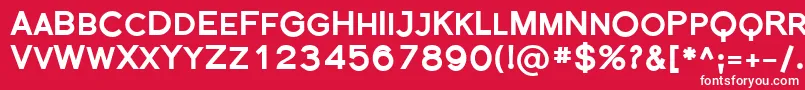Шрифт FlorencesansScBlack – белые шрифты на красном фоне