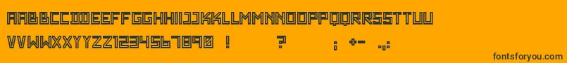 WadimGiantOutline Font – Black Fonts on Orange Background