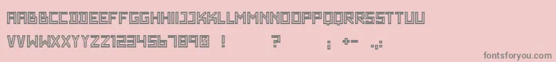 WadimGiantOutline Font – Gray Fonts on Pink Background
