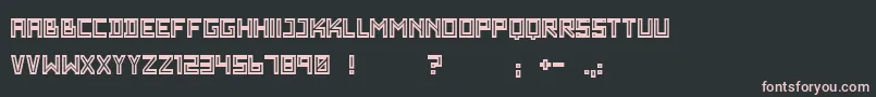 WadimGiantOutline Font – Pink Fonts on Black Background