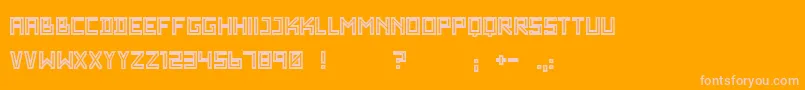 WadimGiantOutline Font – Pink Fonts on Orange Background