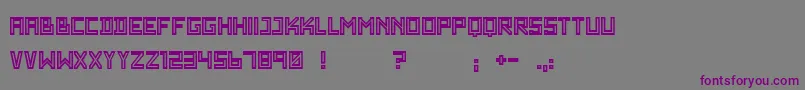 WadimGiantOutline Font – Purple Fonts on Gray Background