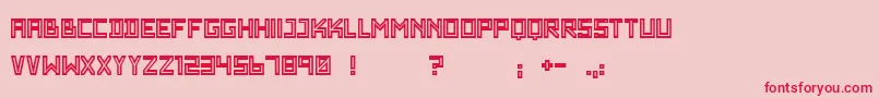 WadimGiantOutline Font – Red Fonts on Pink Background
