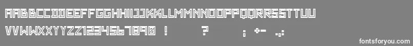WadimGiantOutline Font – White Fonts on Gray Background