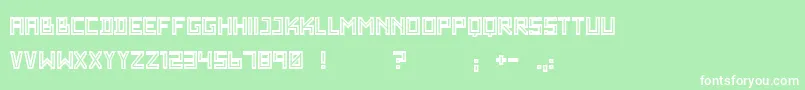 WadimGiantOutline Font – White Fonts on Green Background