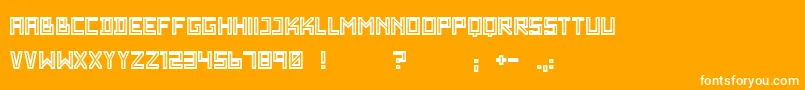 WadimGiantOutline Font – White Fonts on Orange Background