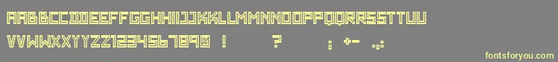 WadimGiantOutline Font – Yellow Fonts on Gray Background