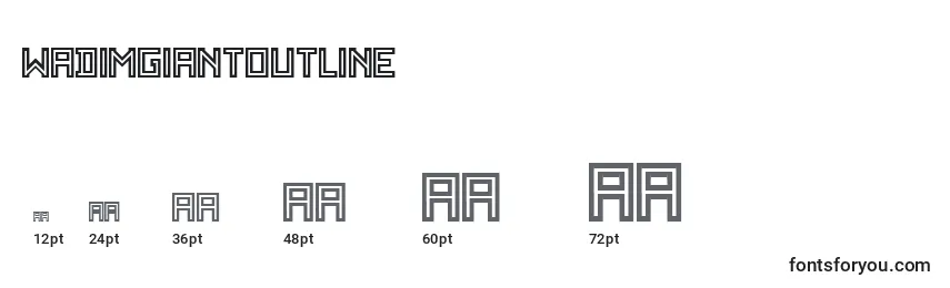 WadimGiantOutline Font Sizes