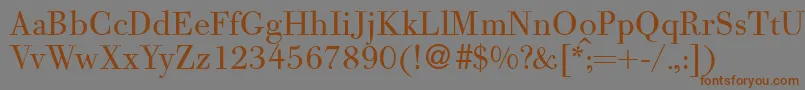 BodoolddbNormal Font – Brown Fonts on Gray Background