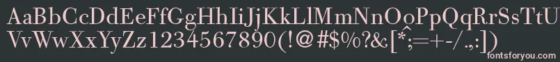 BodoolddbNormal Font – Pink Fonts on Black Background