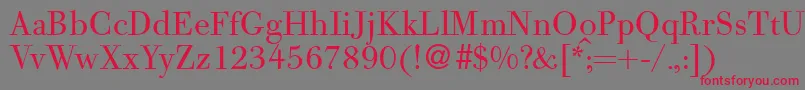 BodoolddbNormal Font – Red Fonts on Gray Background