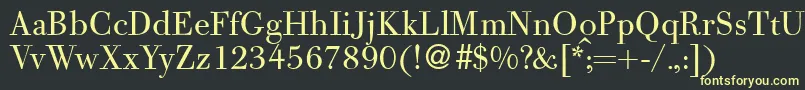 BodoolddbNormal Font – Yellow Fonts on Black Background
