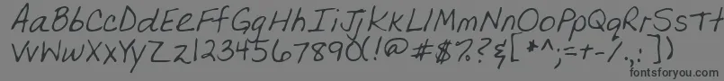 OlgaRegular Font – Black Fonts on Gray Background