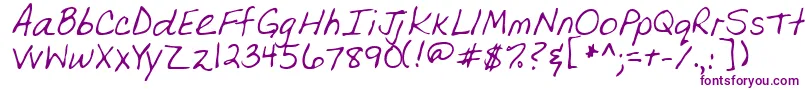 OlgaRegular Font – Purple Fonts on White Background