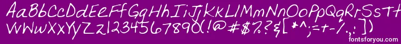 OlgaRegular Font – White Fonts on Purple Background