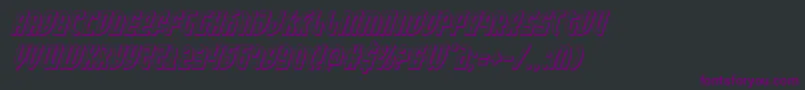 Zonerider3Dital Font – Purple Fonts on Black Background