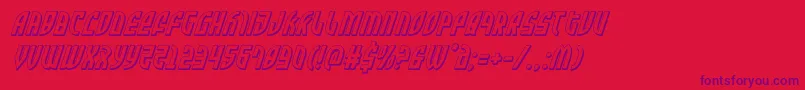 Zonerider3Dital Font – Purple Fonts on Red Background