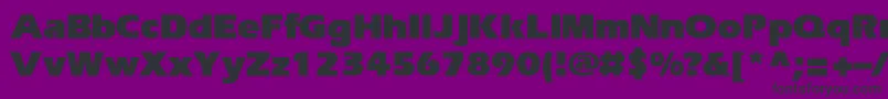 EriBlackNormal Font – Black Fonts on Purple Background
