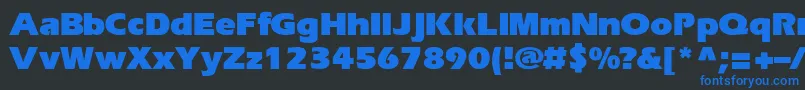 EriBlackNormal Font – Blue Fonts on Black Background