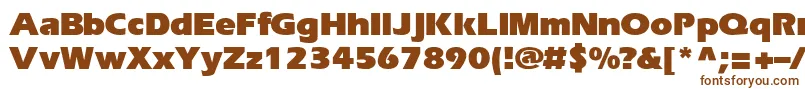 Шрифт EriBlackNormal – коричневые шрифты