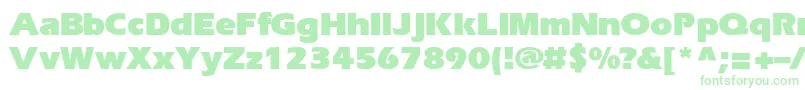 EriBlackNormal-Schriftart – Grüne Schriften auf weißem Hintergrund