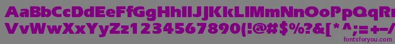 EriBlackNormal Font – Purple Fonts on Gray Background