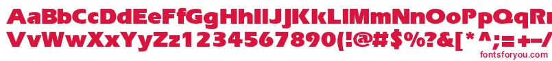 Шрифт EriBlackNormal – красные шрифты на белом фоне