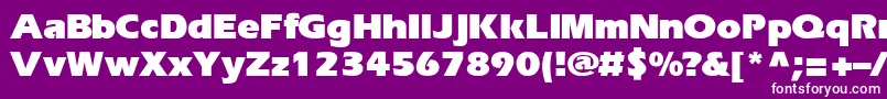 EriBlackNormal Font – White Fonts on Purple Background