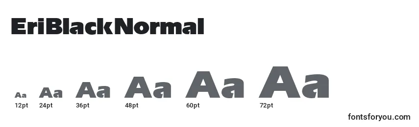 EriBlackNormal Font Sizes
