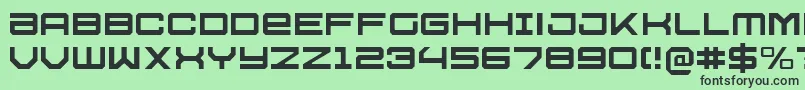 U.S.S.DallasLight Font – Black Fonts on Green Background