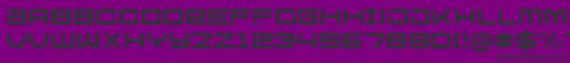 Шрифт U.S.S.DallasLight – чёрные шрифты на фиолетовом фоне