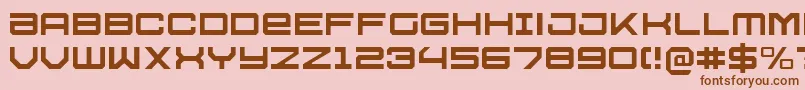 U.S.S.DallasLight Font – Brown Fonts on Pink Background