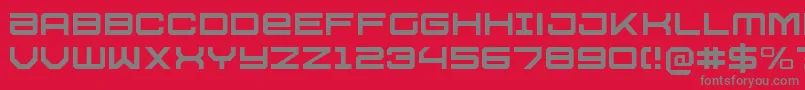 U.S.S.DallasLight Font – Gray Fonts on Red Background