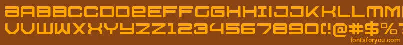 U.S.S.DallasLight Font – Orange Fonts on Brown Background