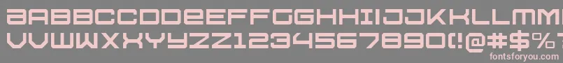 U.S.S.DallasLight Font – Pink Fonts on Gray Background