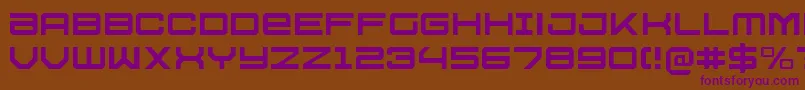 U.S.S.DallasLight Font – Purple Fonts on Brown Background