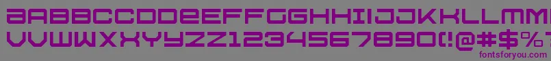 U.S.S.DallasLight Font – Purple Fonts on Gray Background