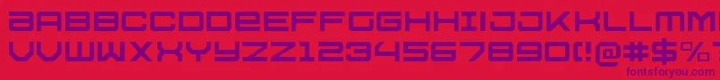 U.S.S.DallasLight Font – Purple Fonts on Red Background