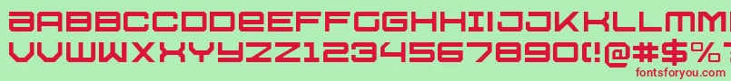 U.S.S.DallasLight Font – Red Fonts on Green Background