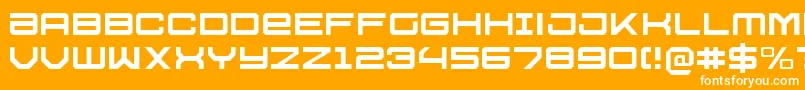 U.S.S.DallasLight Font – White Fonts on Orange Background