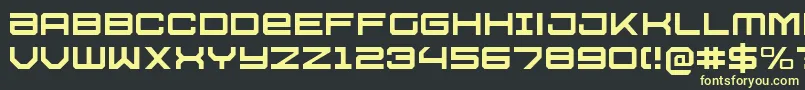 U.S.S.DallasLight Font – Yellow Fonts on Black Background