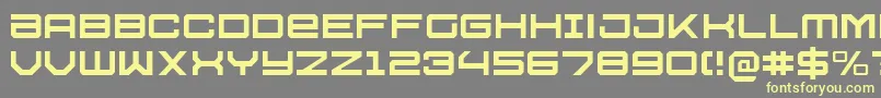 U.S.S.DallasLight Font – Yellow Fonts on Gray Background