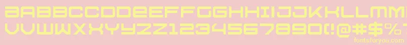 U.S.S.DallasLight Font – Yellow Fonts on Pink Background